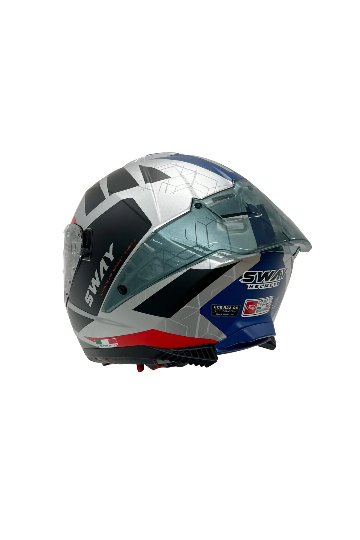 865 BEYAZ-SİYAH-KIRMIZI KASK