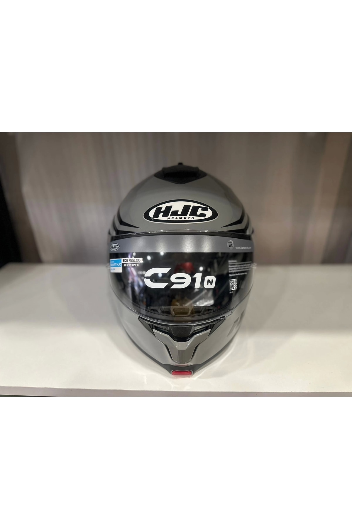 KASK HJC C91N KASK NEPOS MC5 PARLAK GRİ/SİYAH
