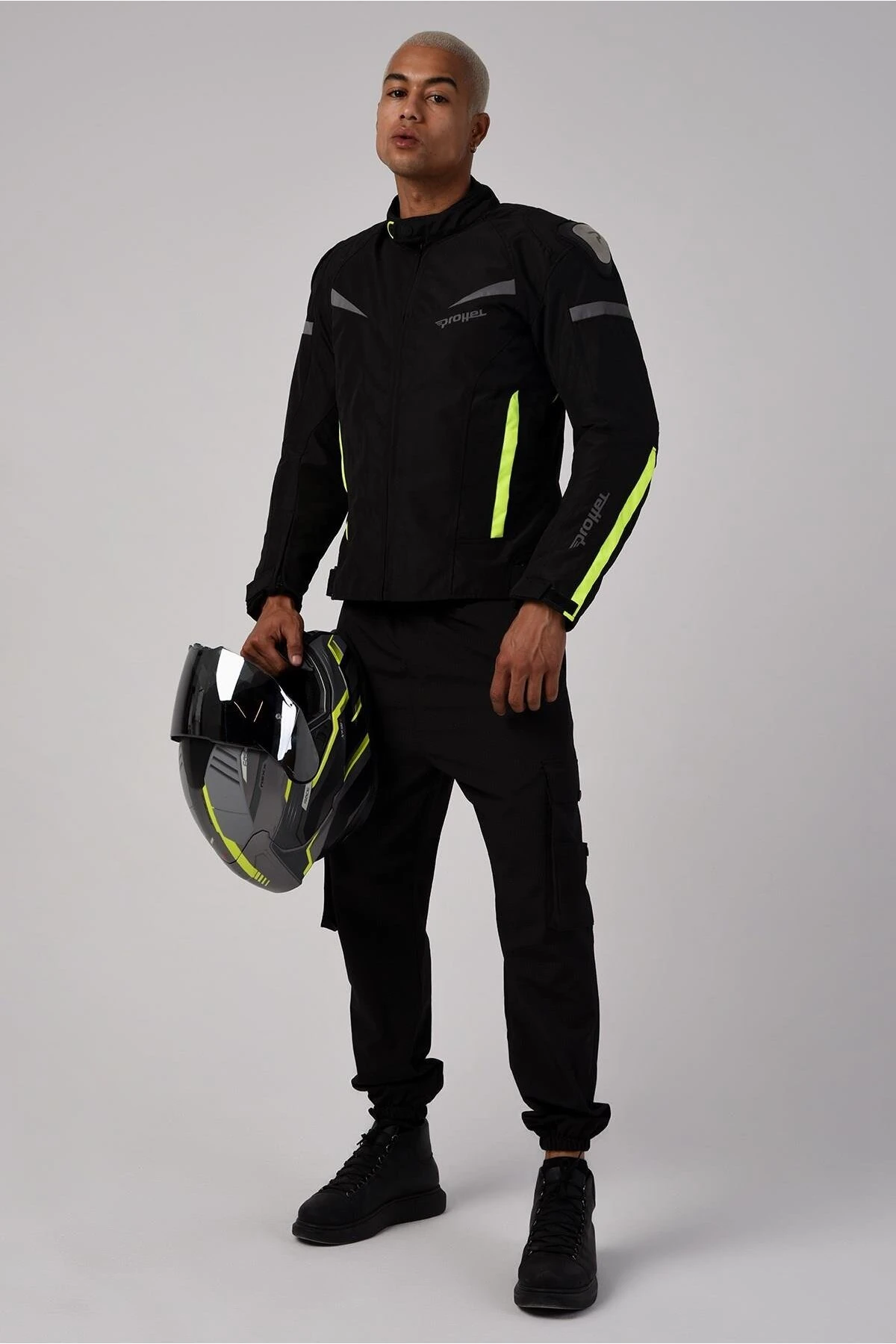 Colombıa 4 Mevsim Motosiklet Montu Neon Sarı