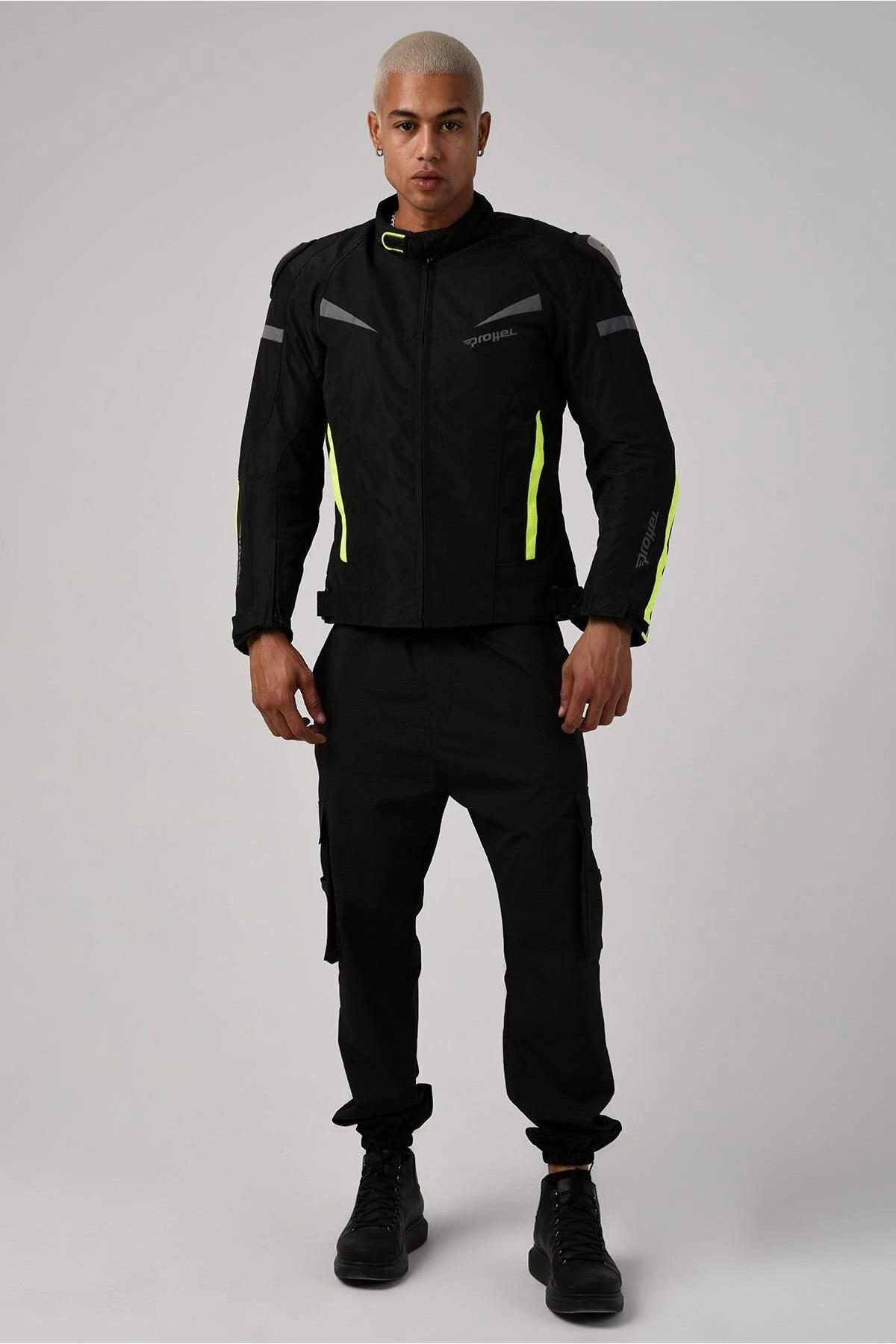 Colombıa 4 Mevsim Motosiklet Montu Neon Sarı