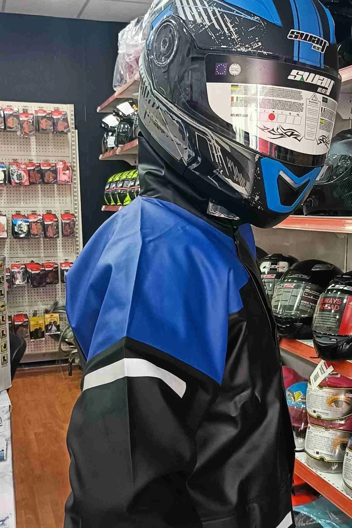 Gt Cepli Ve Reflektörlü Yağmurluk Takım Mavi