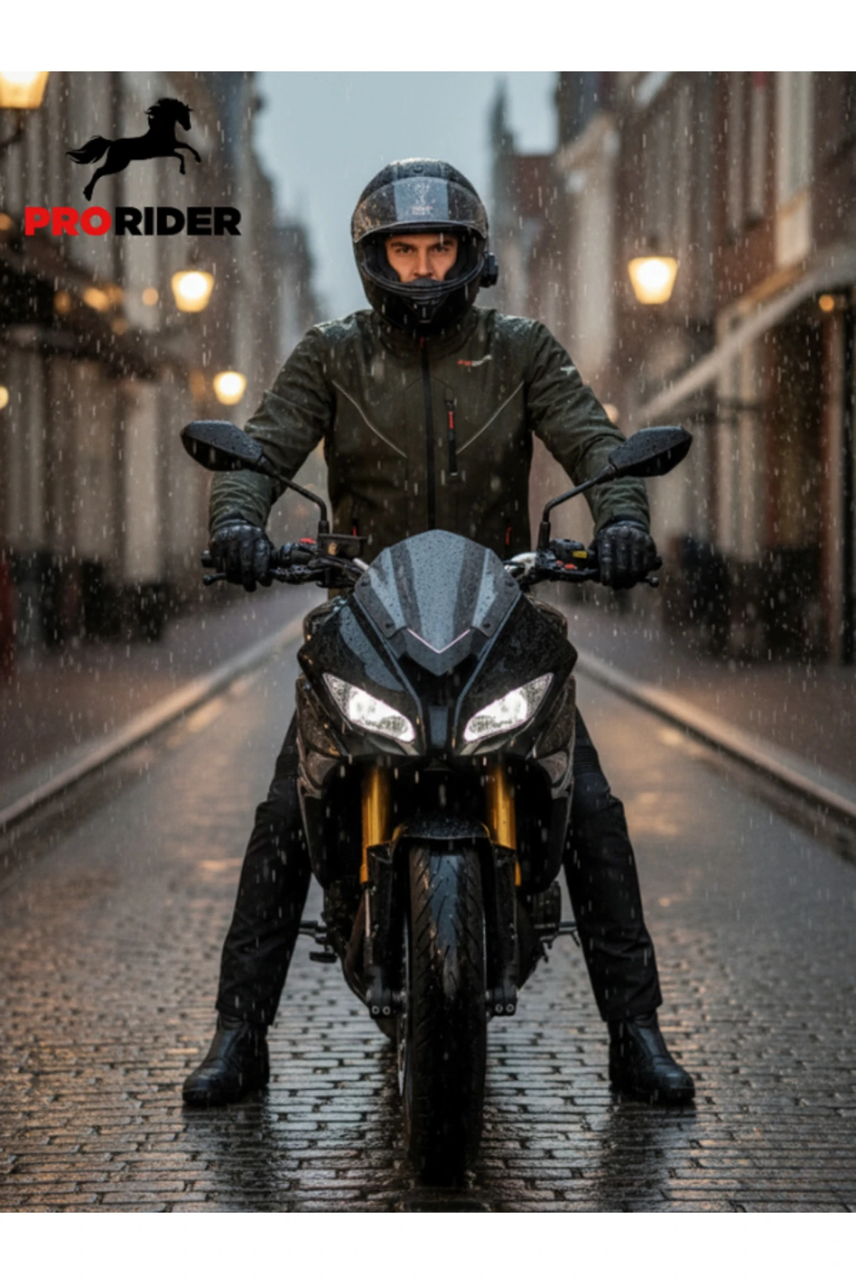 Shark Softshell Motosiklet Montu Korumalı Haki