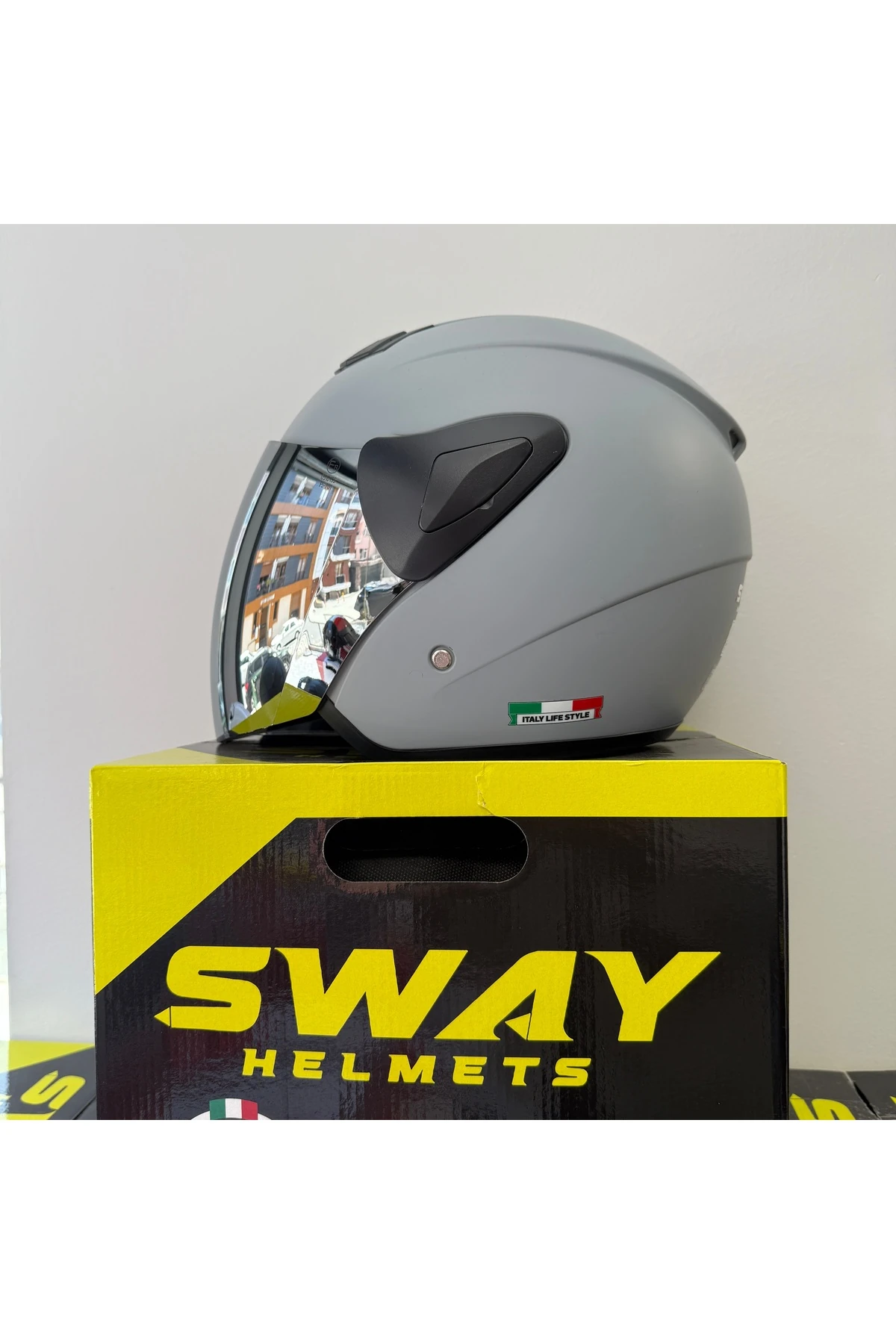 733 NARDO GRİ AYNALI VİZÖR