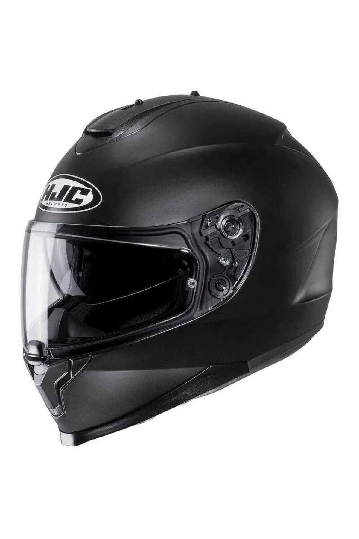 C70n Semi Flat Kapalı Kask Mat Siyah
