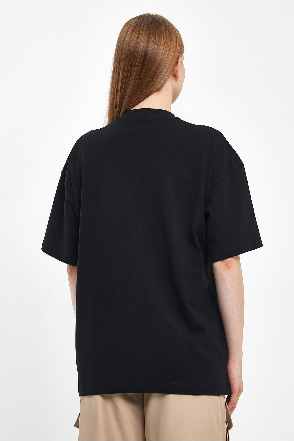Mandarin Yaka Oversize T-Shirt