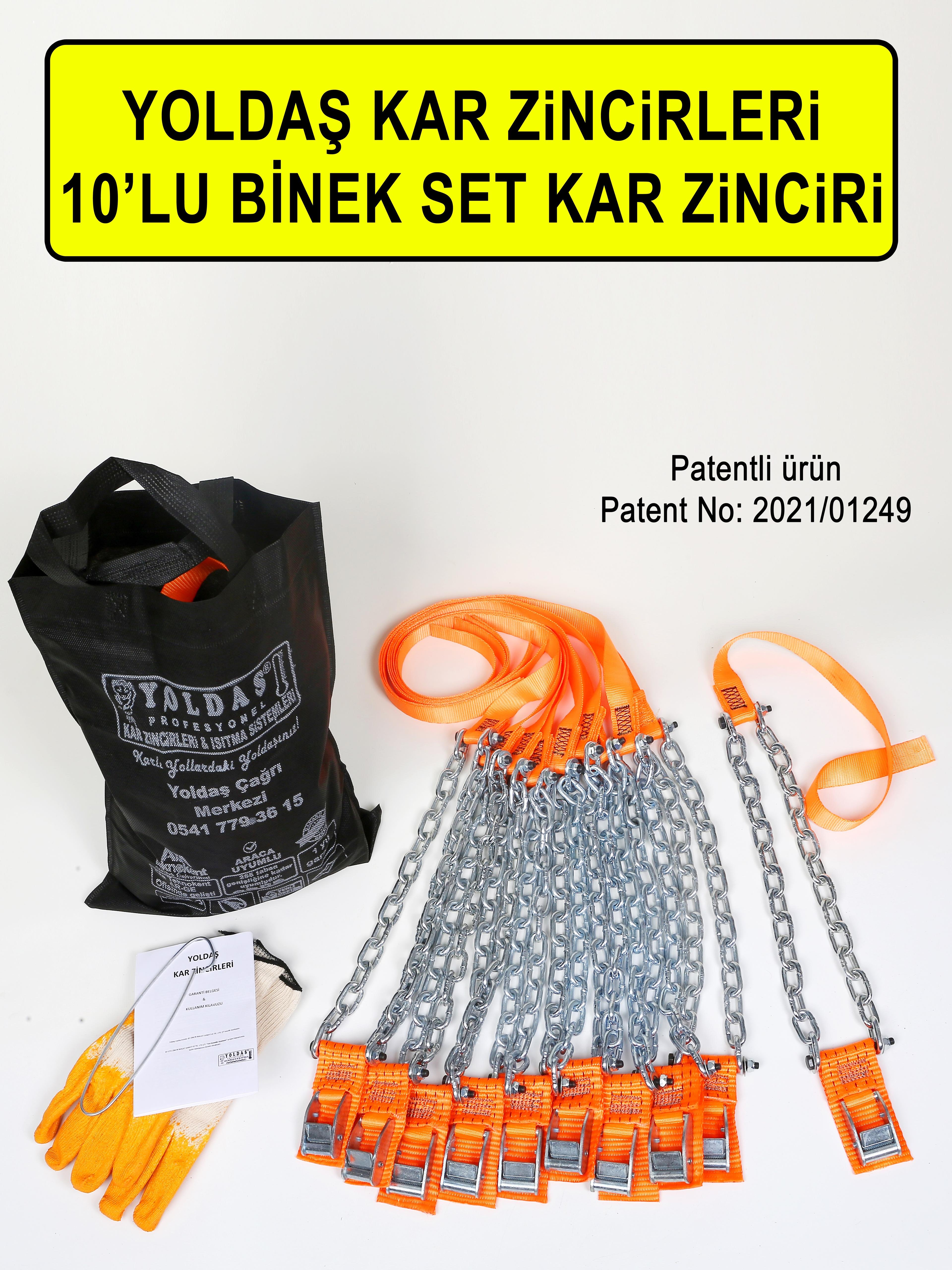 Yoldaş Kar Zinciri 10'lu BİNEK Set