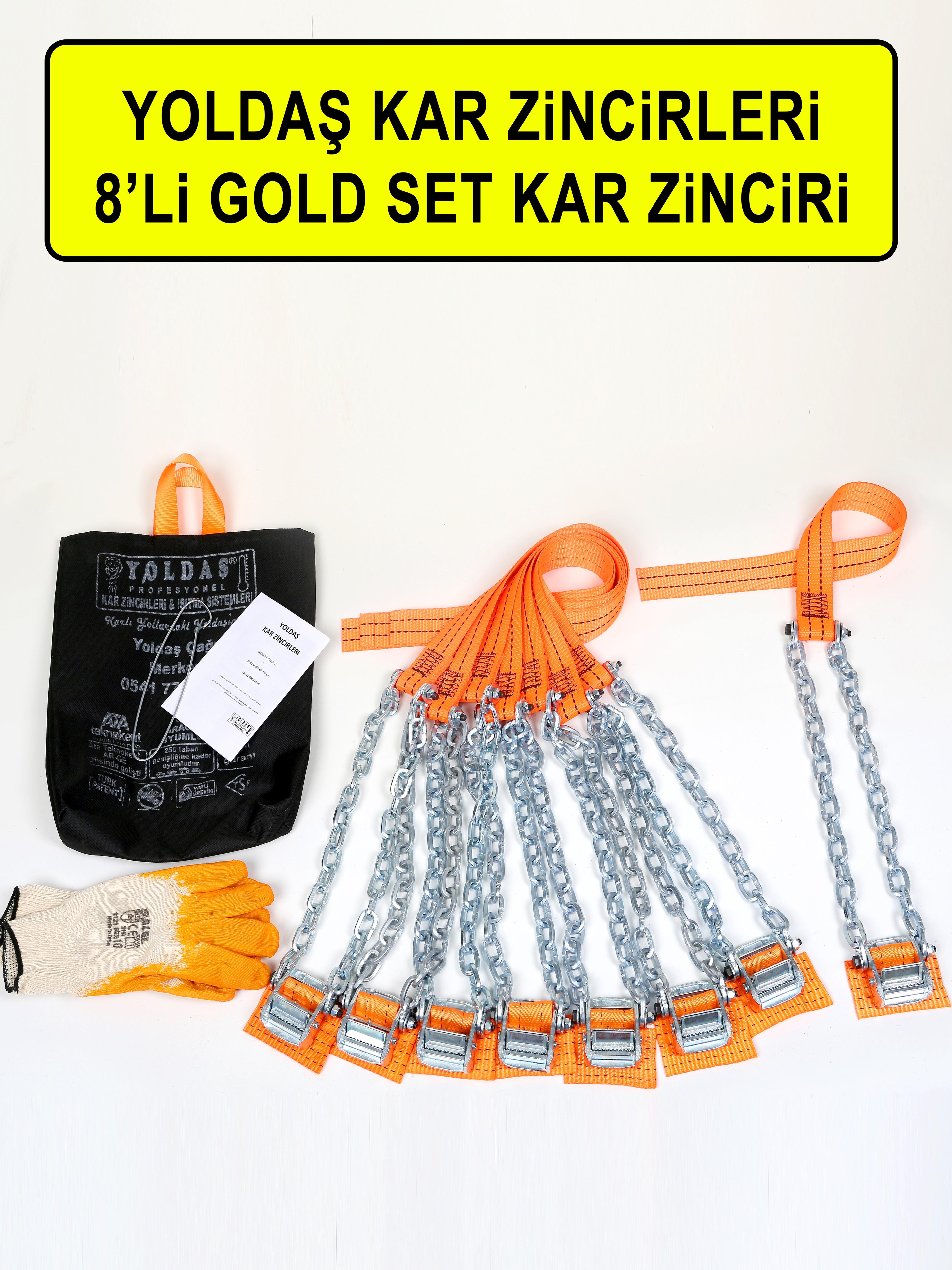 Yoldaş Kar Zinciri 8'li GOLD 