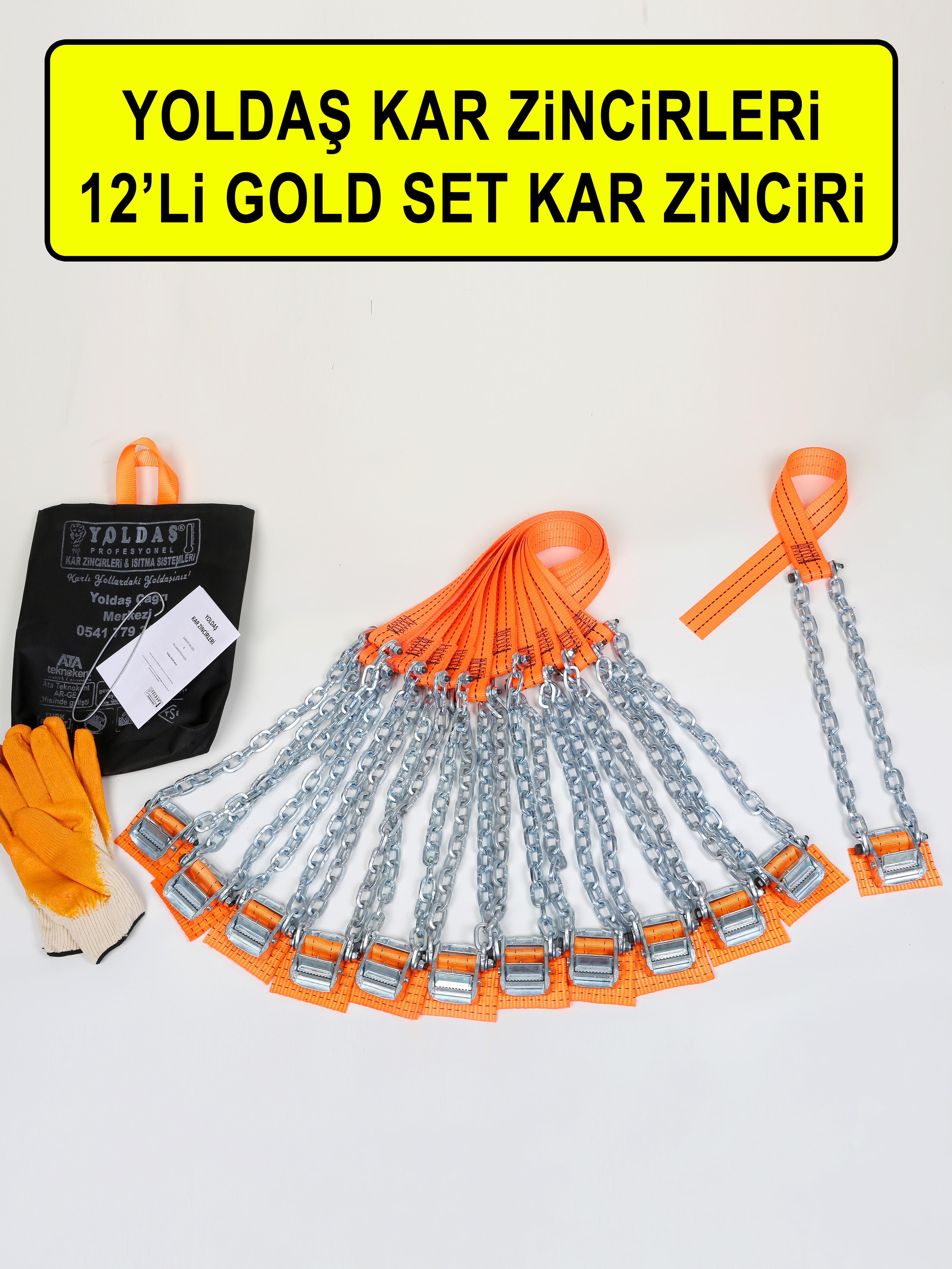 Yoldaş Kar Zinciri 12'li GOLD 