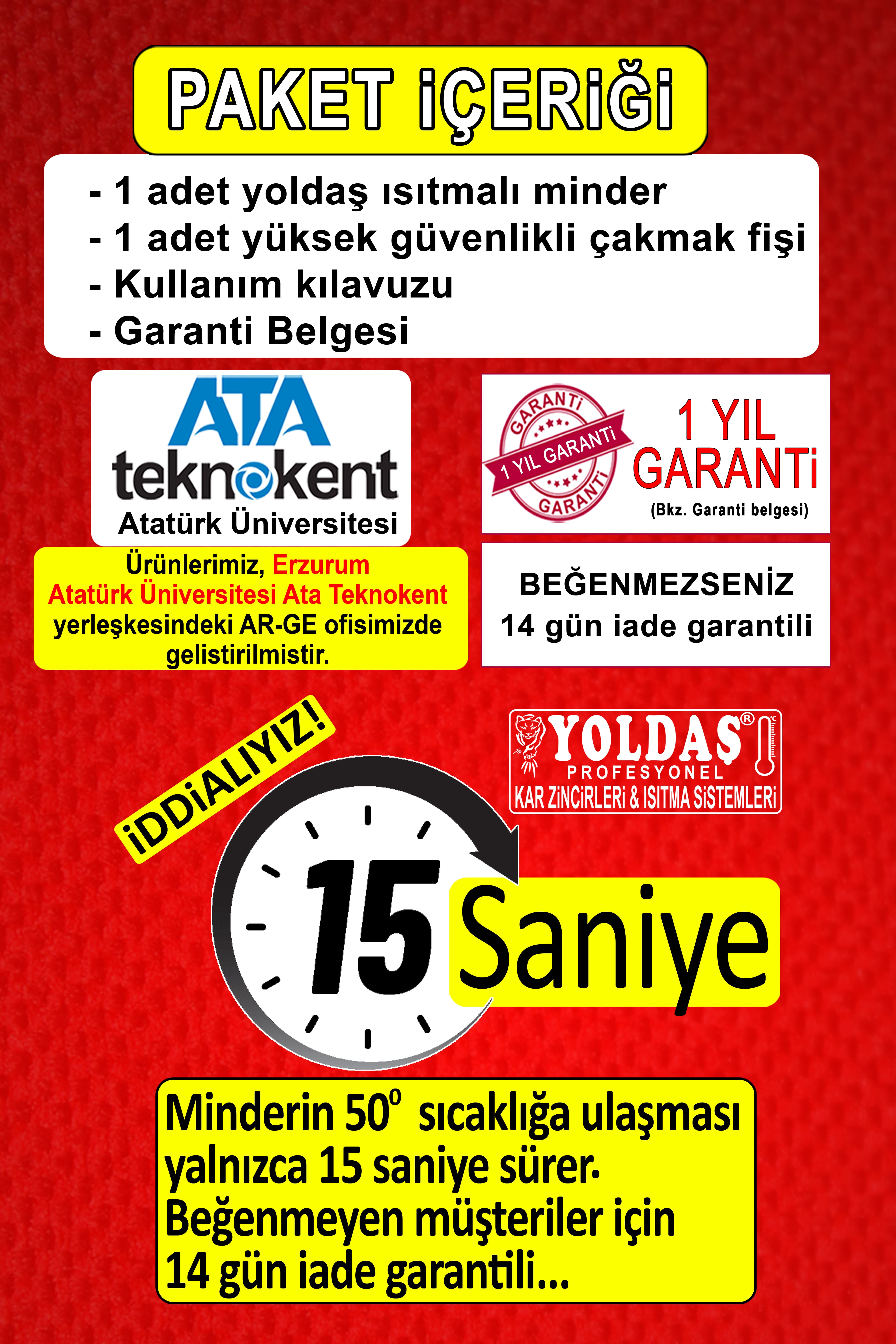 Ev / İşyeri İçin Yoldaş Isıtmalı Minder (220 volt adaptörlü)