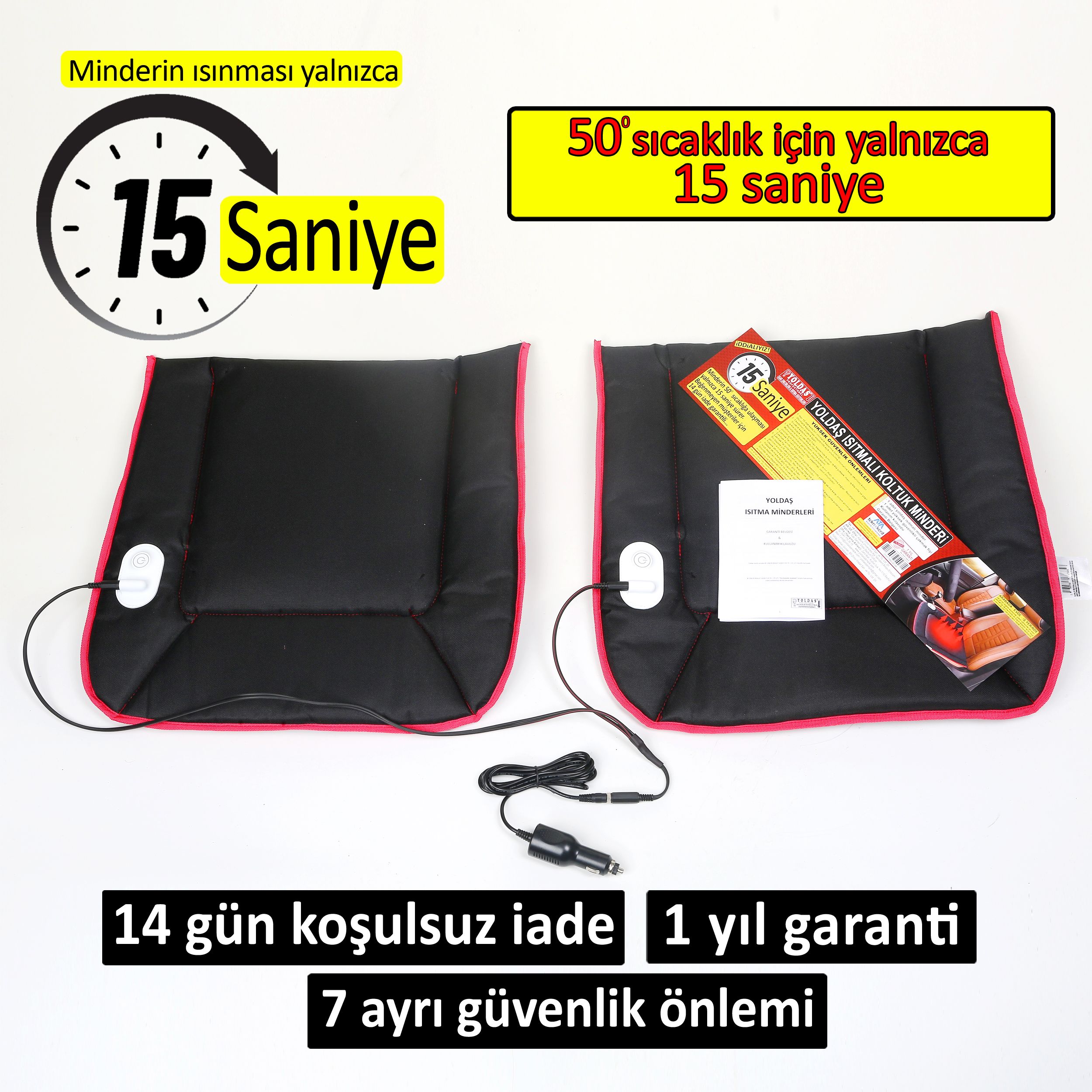 Yoldaş Isıtmalı Minder ÇİFTLİ 