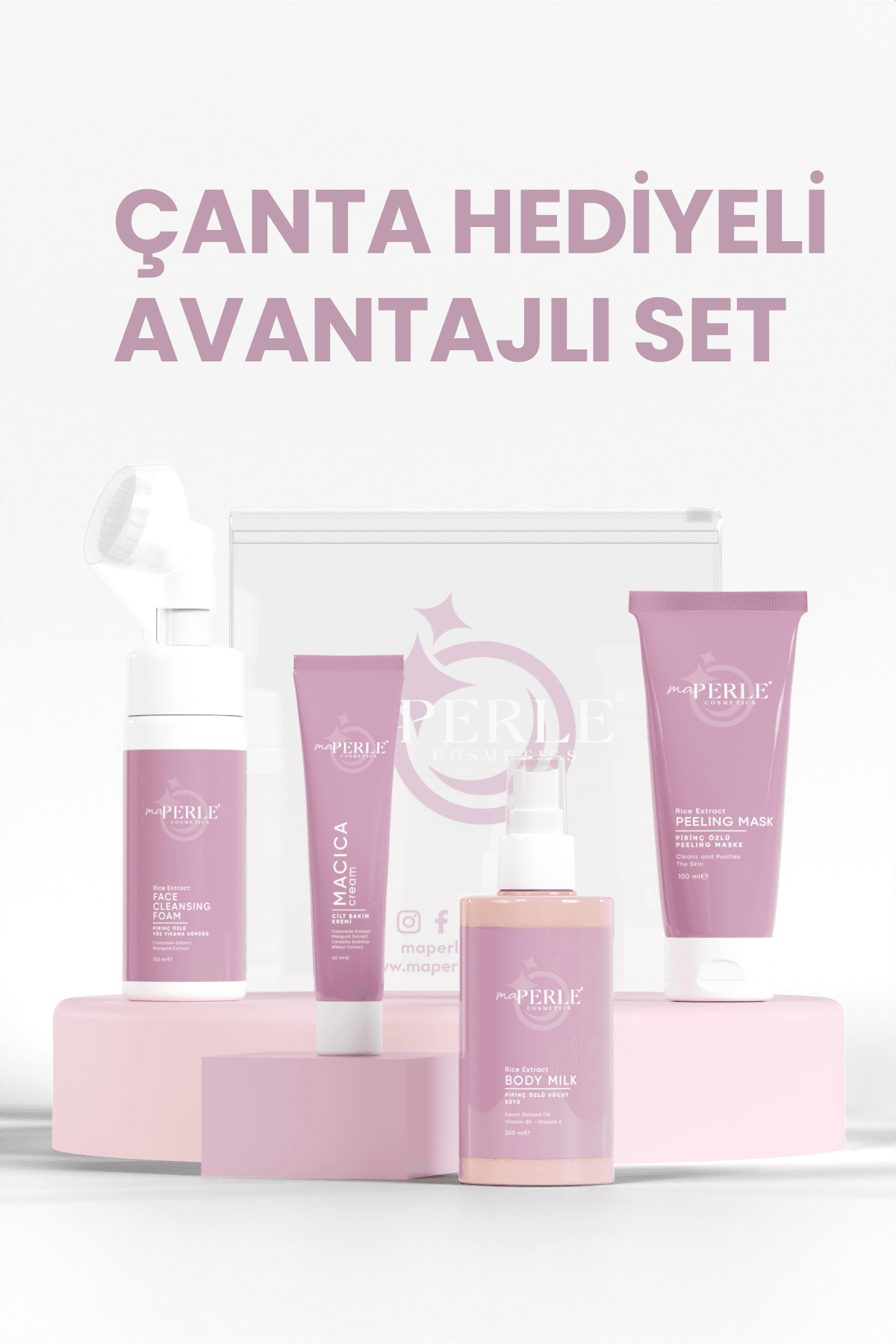 ÇANTA HEDİYELİ AVANTAJLI SET