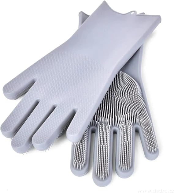 Tırtıklı Silikon Bulaşık Eldiveni