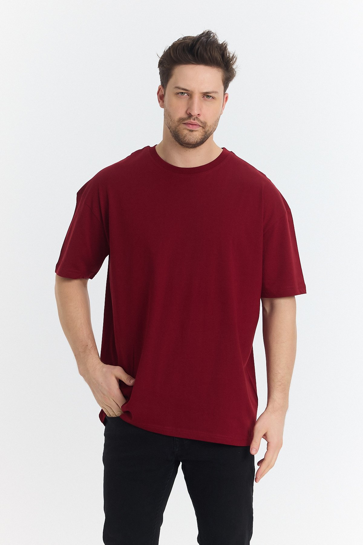 Oversize T-Shirt - Bordo