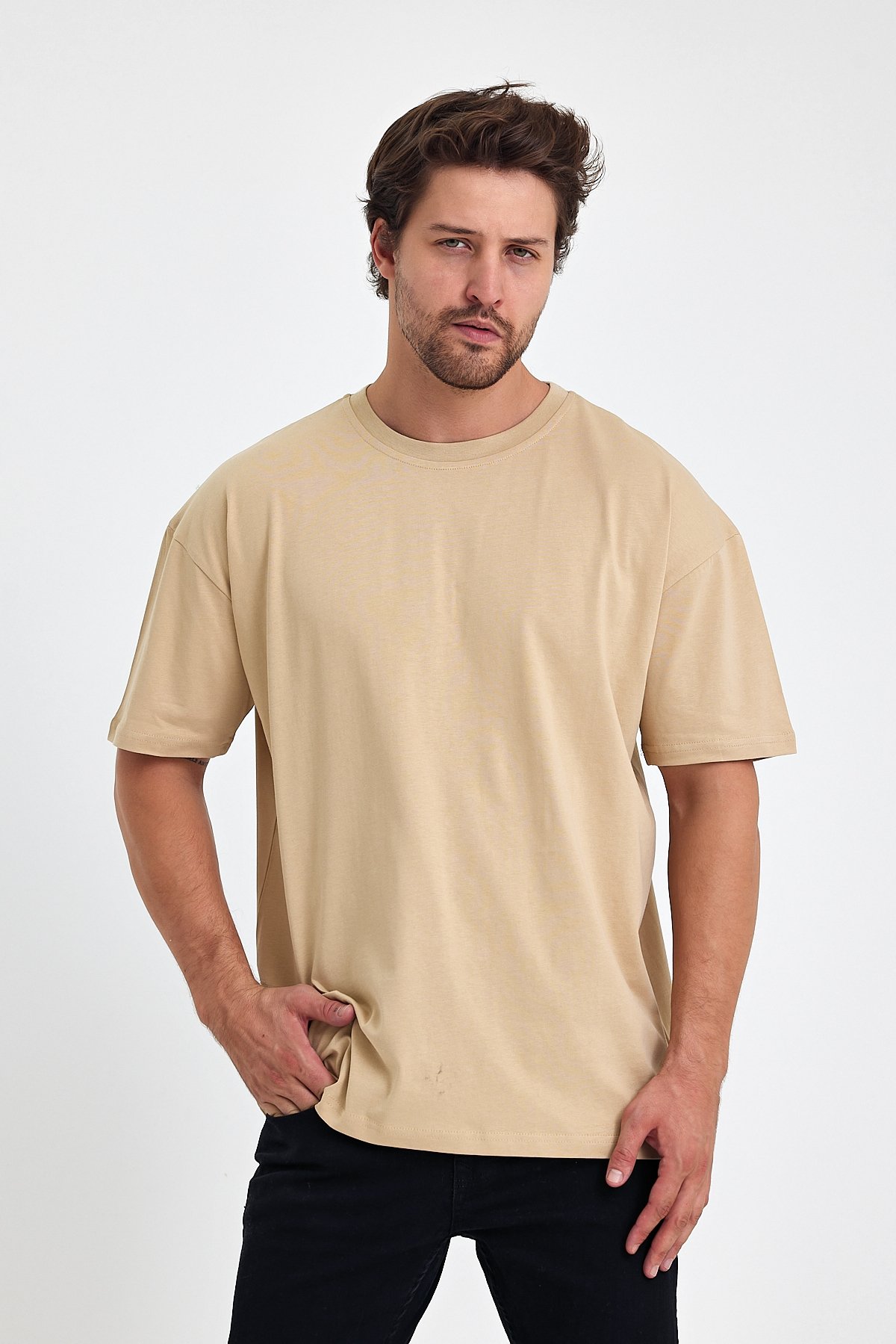 Oversize T-Shirt - Bej