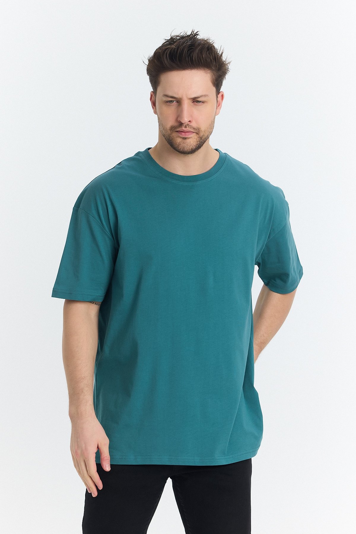 Oversize T-Shirt - Deniz Turkuazı