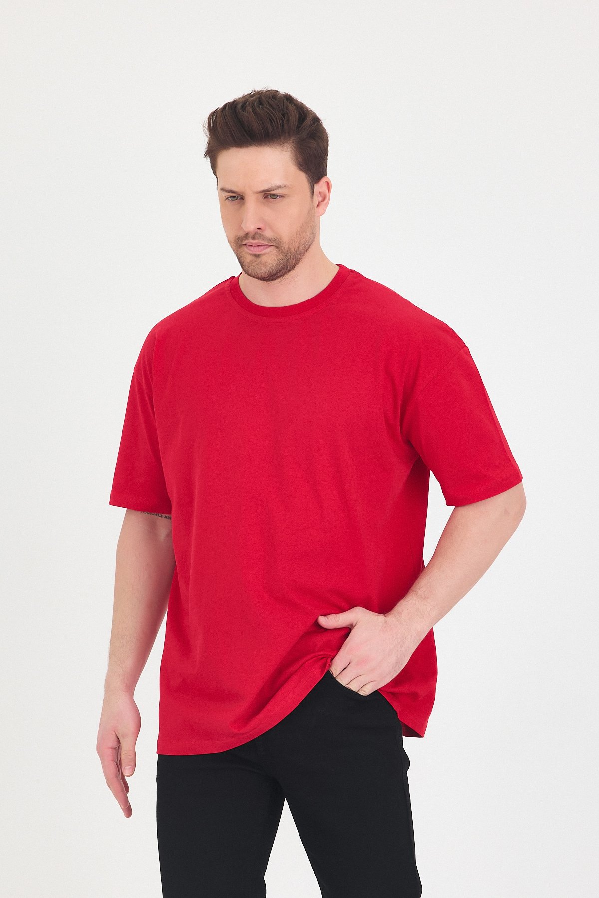 Oversize T-Shirt - Kırmızı