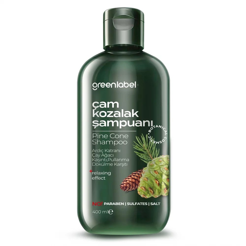 Salzfreies, parabenfreies, sulfatfreies Anti-Schuppen-Shampoo mit Kiefernzapfen- und Teebaumextrakt 400 ml main variant image