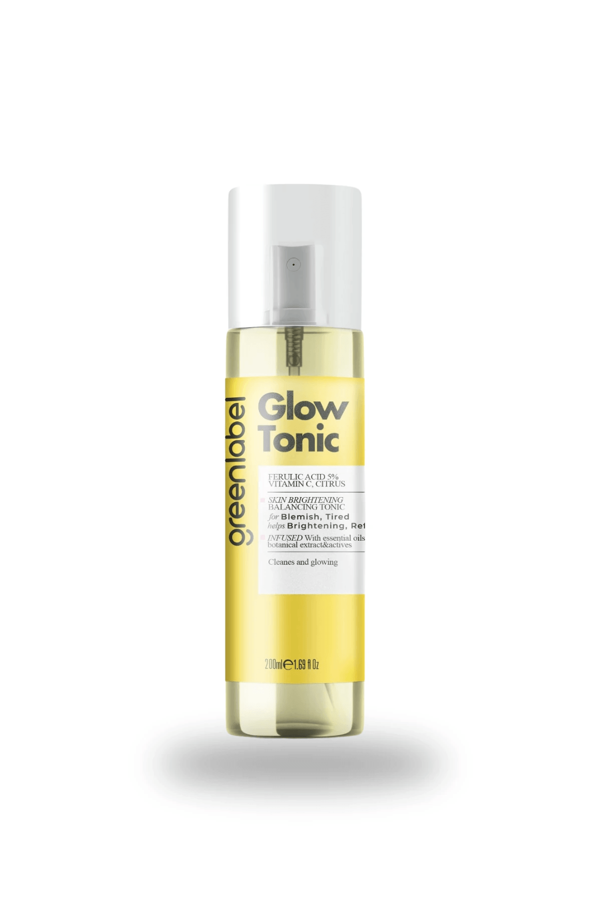 Glow Tonic 200 ML mit 5% Ferulasäure, Vitamin C und AHA - Erfrischend, gegen Flecken und straffend