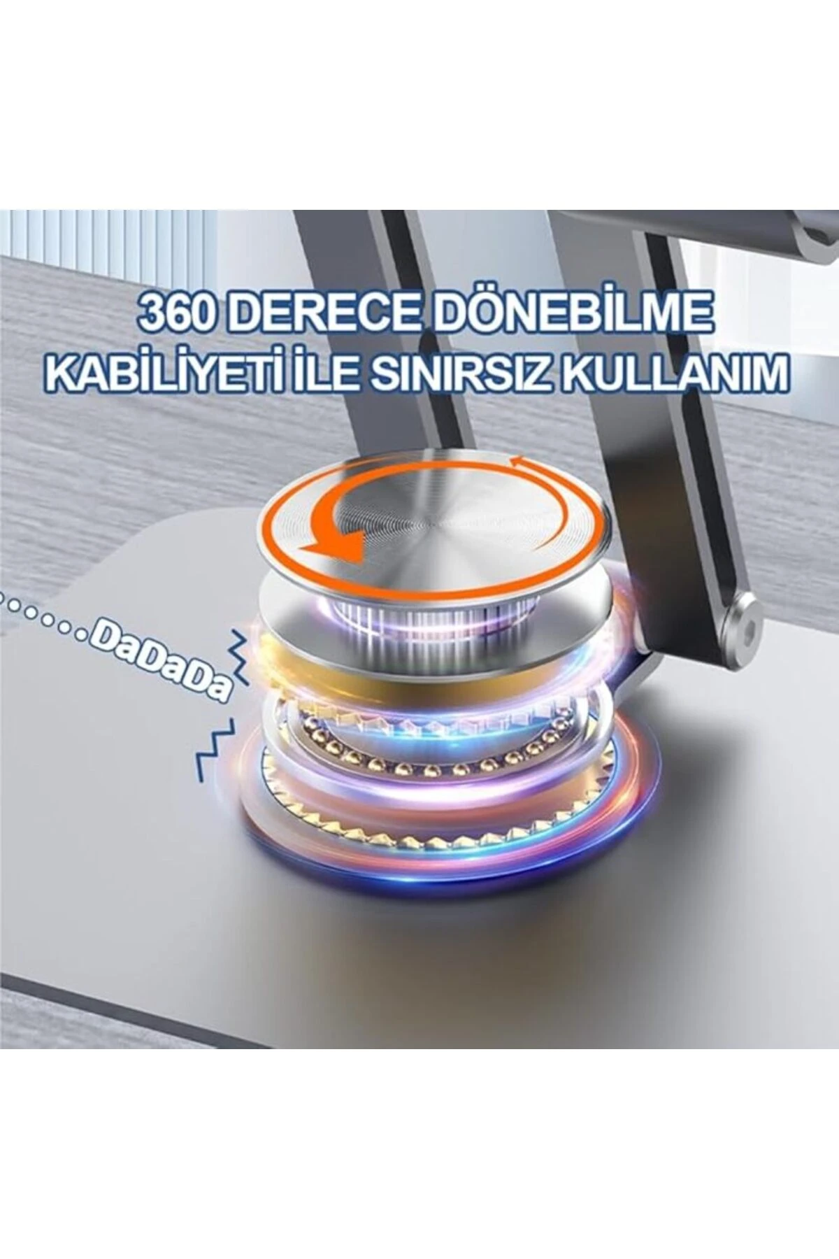 Tablet Standı 360° Dönebilen Tablet Tutucu Katlanabilir Alüminyum Tablet Ve Telefon Standı Mi