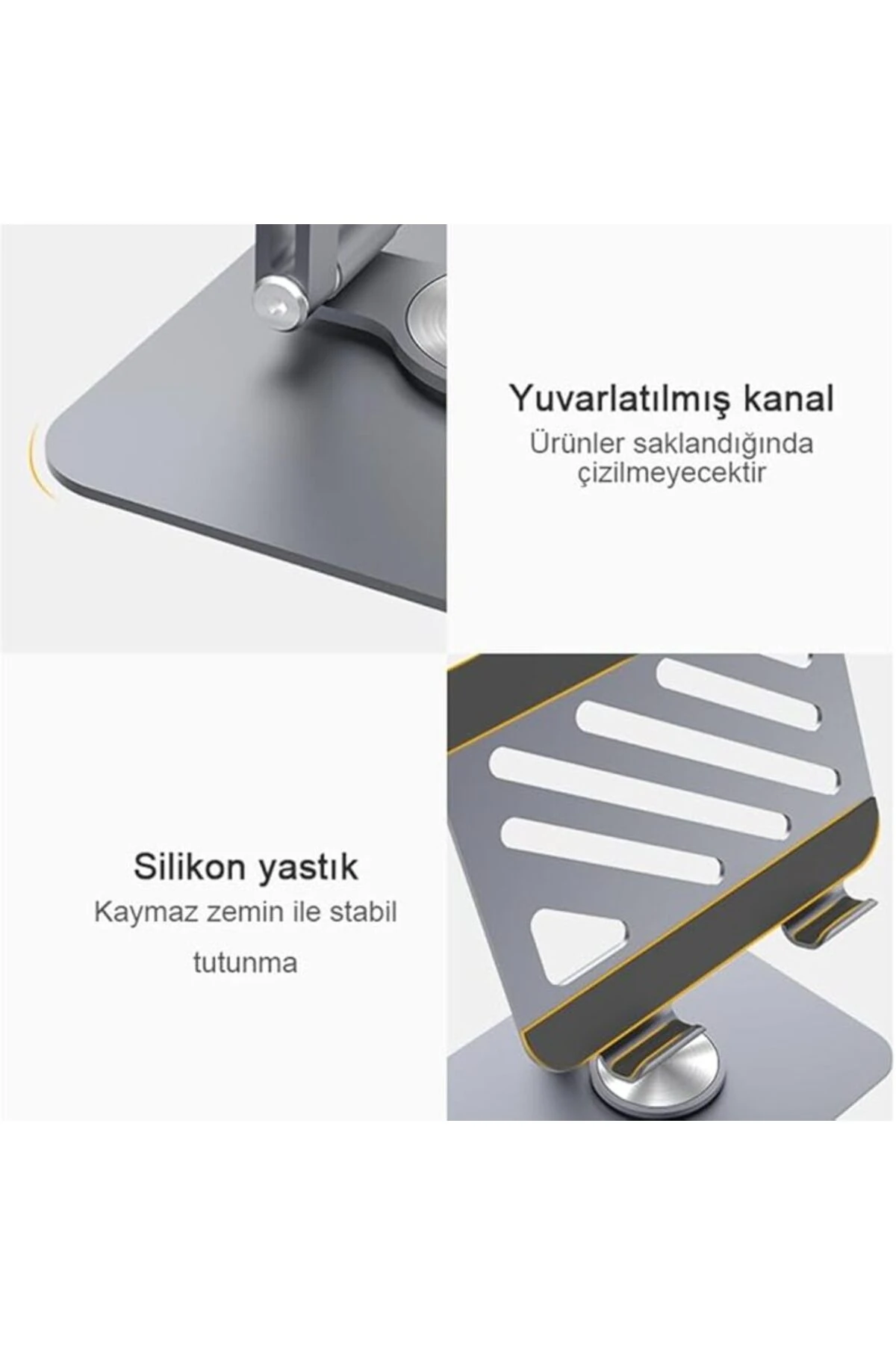 Tablet Standı 360° Dönebilen Tablet Tutucu Katlanabilir Alüminyum Tablet Ve Telefon Standı Mi