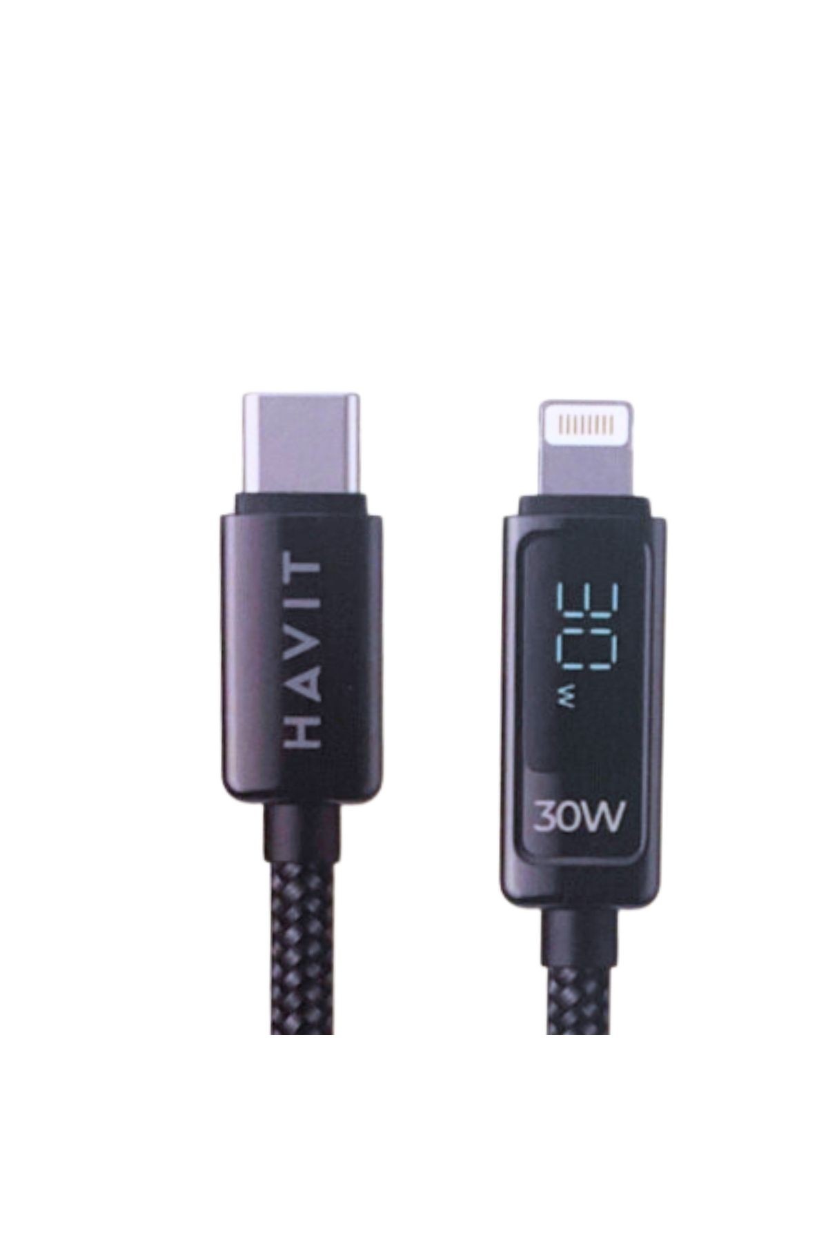 Havit CB6247 PD100W Type-C to Type-C Göstergeli Şarj Kablosu