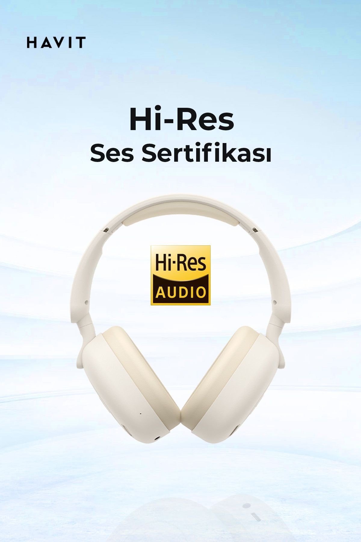 Havit H655BT PRO Hi-Res ANC Kulaküstü Bluetooth Kulaklık - 80 Saat Batarya, AI Gürültü Önleme