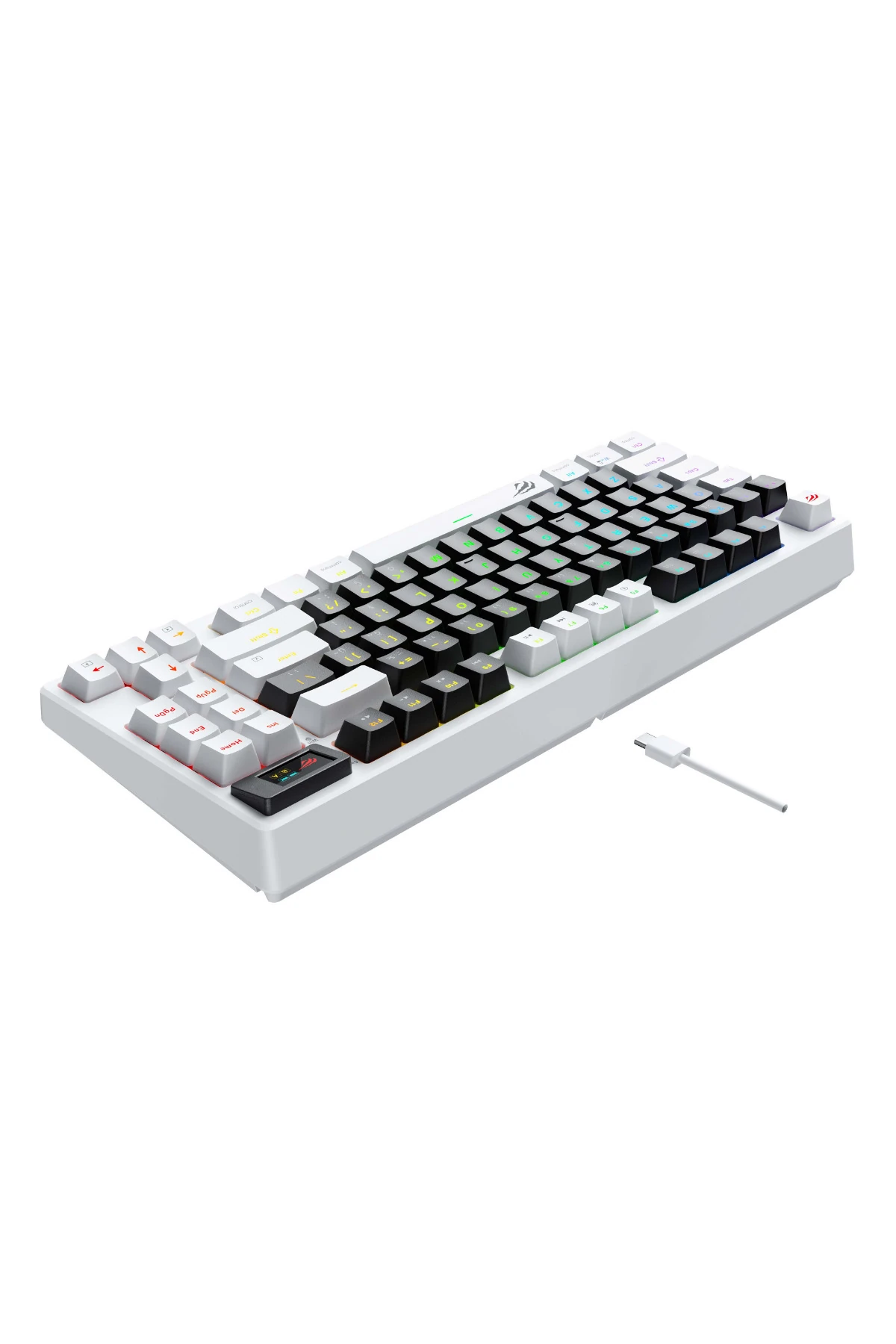 Gamenote KB884L RGB Mekanik Türkçe Klavye 1.06inç TFT-LCD Ekran - Brown Switch