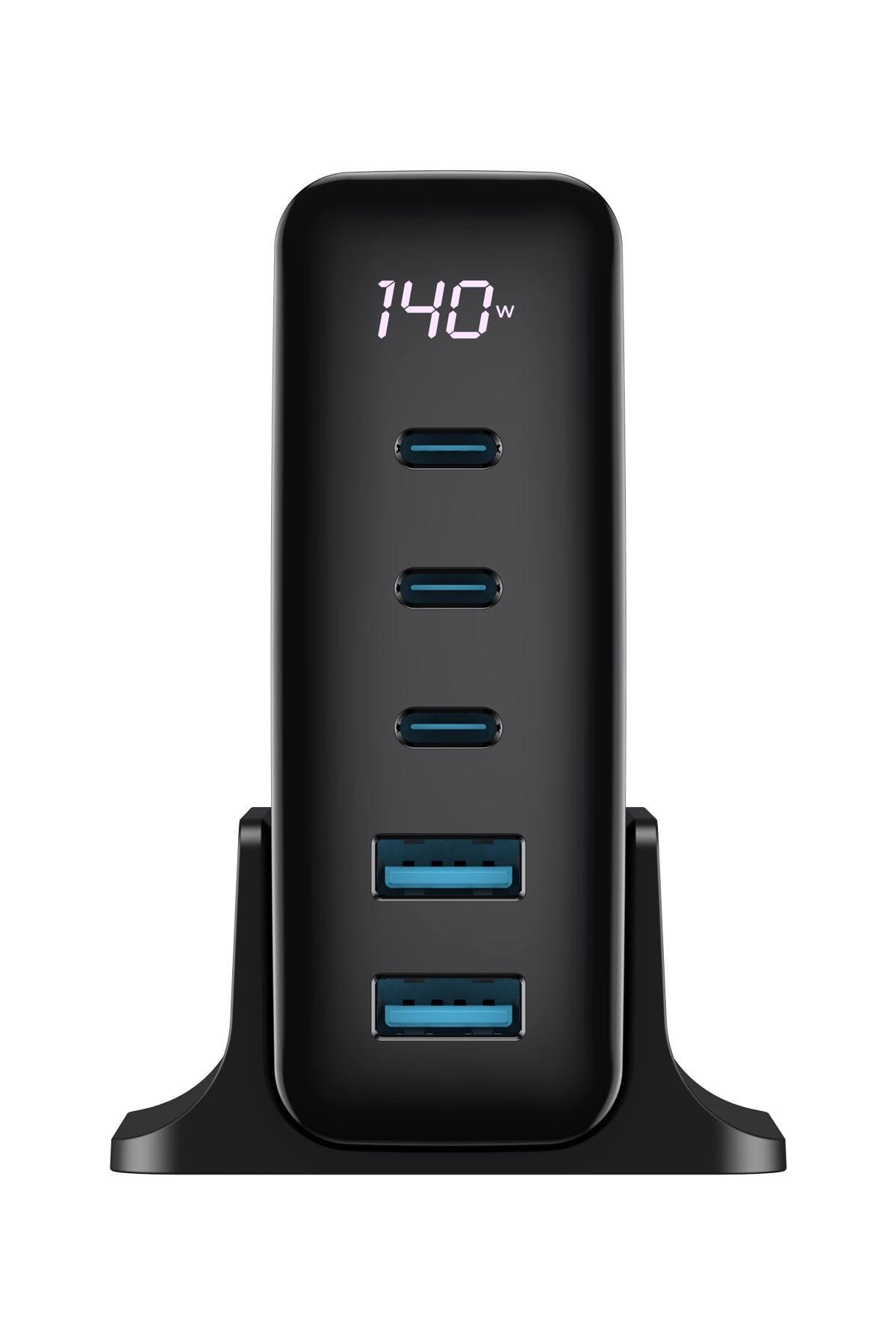 Havit 140W Gan Teknoloji 5-Portlu PD 3.1 Göstergeli Hızlı Şarj Cihazı (Macbook, Iphone Uyumlu)