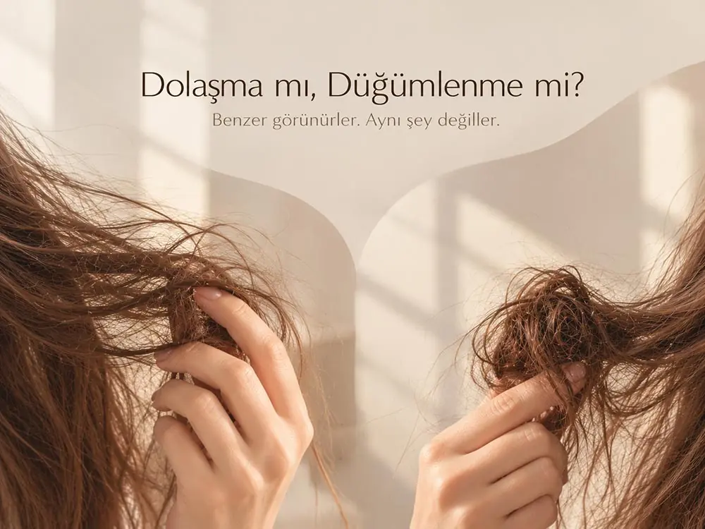 Saçın Dolaşması ile Düğümlenmesi