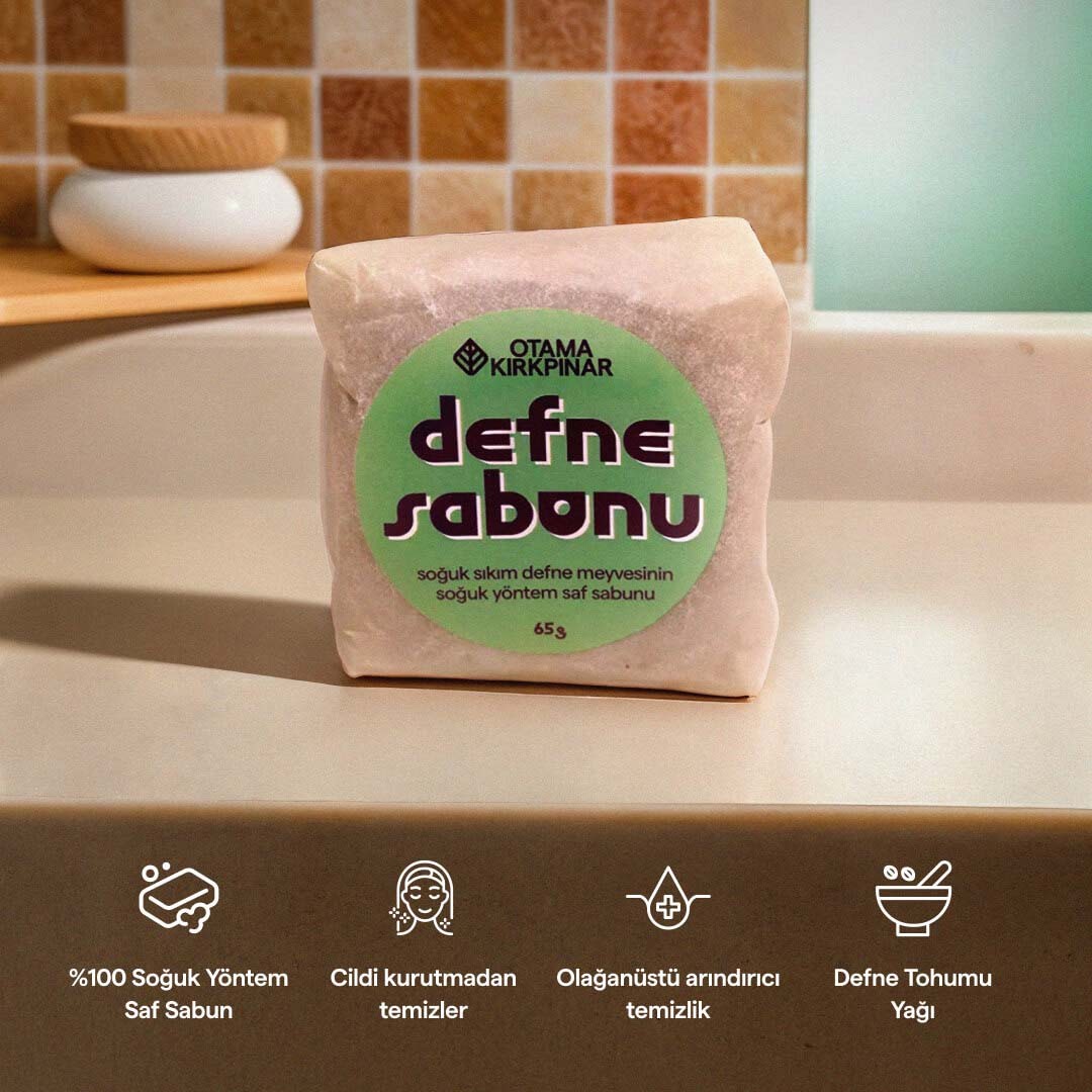 Doğal Vegan Defne Sabunu (Pure) 65 Gr