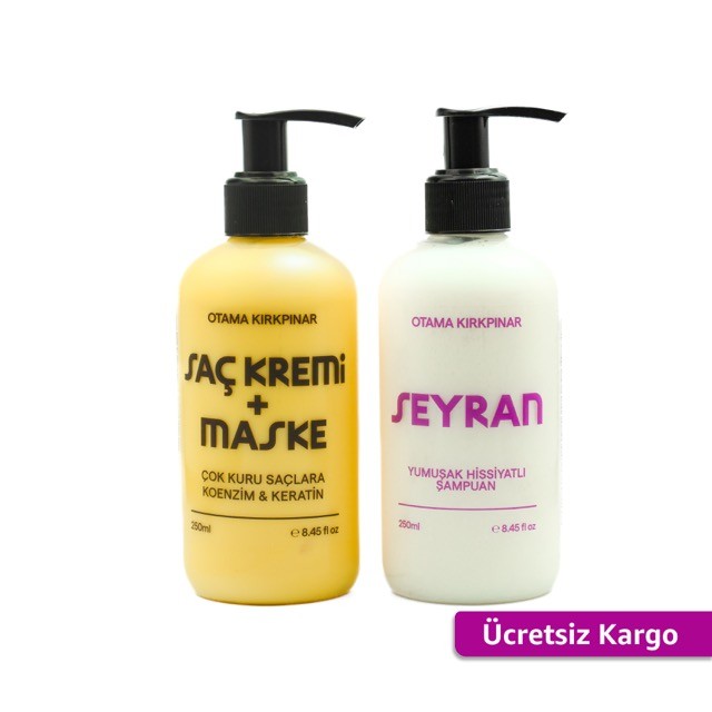 2'li Saç Bakım Seti (Seyran Sıvı Şampuan 250 ml + Saç Kremi + Maske - 250 ml)