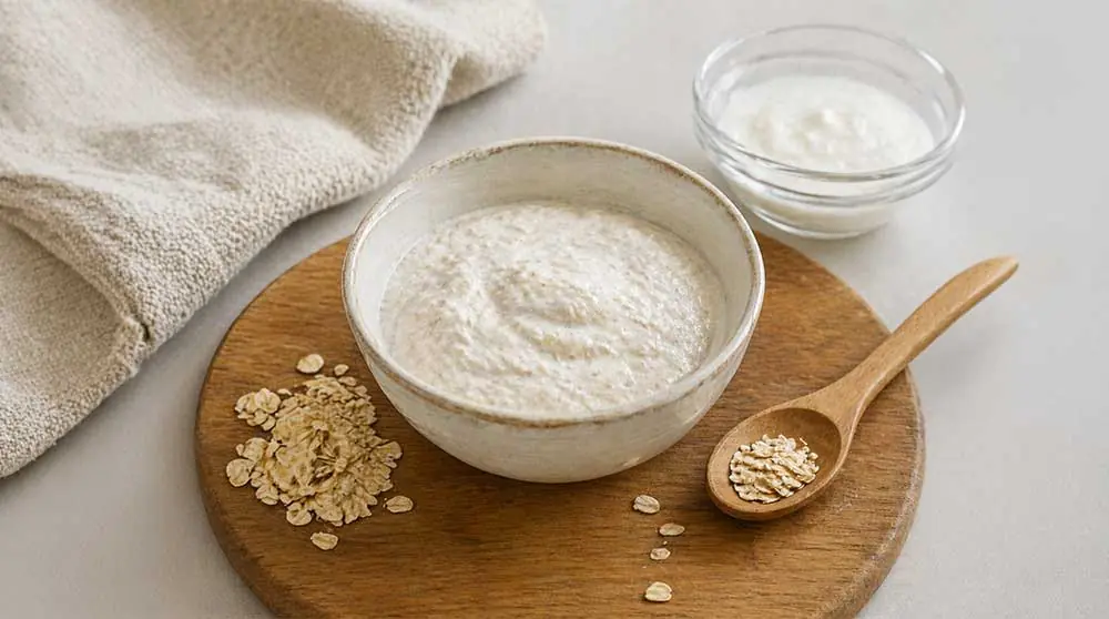 Yulaf ve Yoğurt ile Nazik Arındırıcı Maske