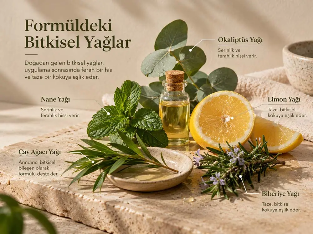 Formüldeki bitkisel yağlar