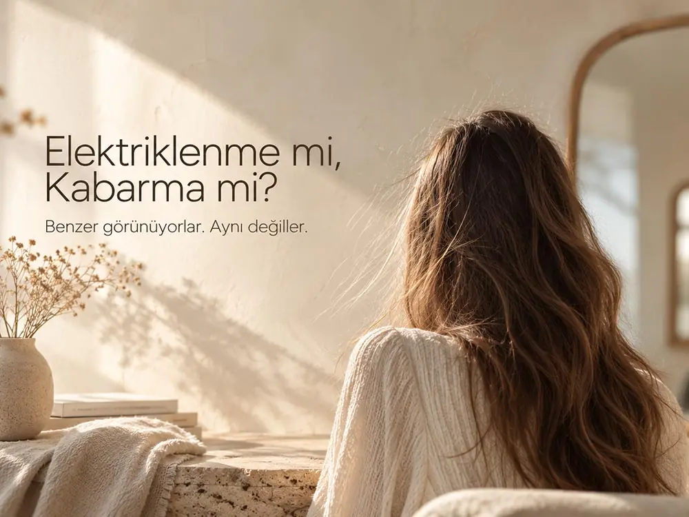 Saç elektriklenmesi mi, kabarma mı?