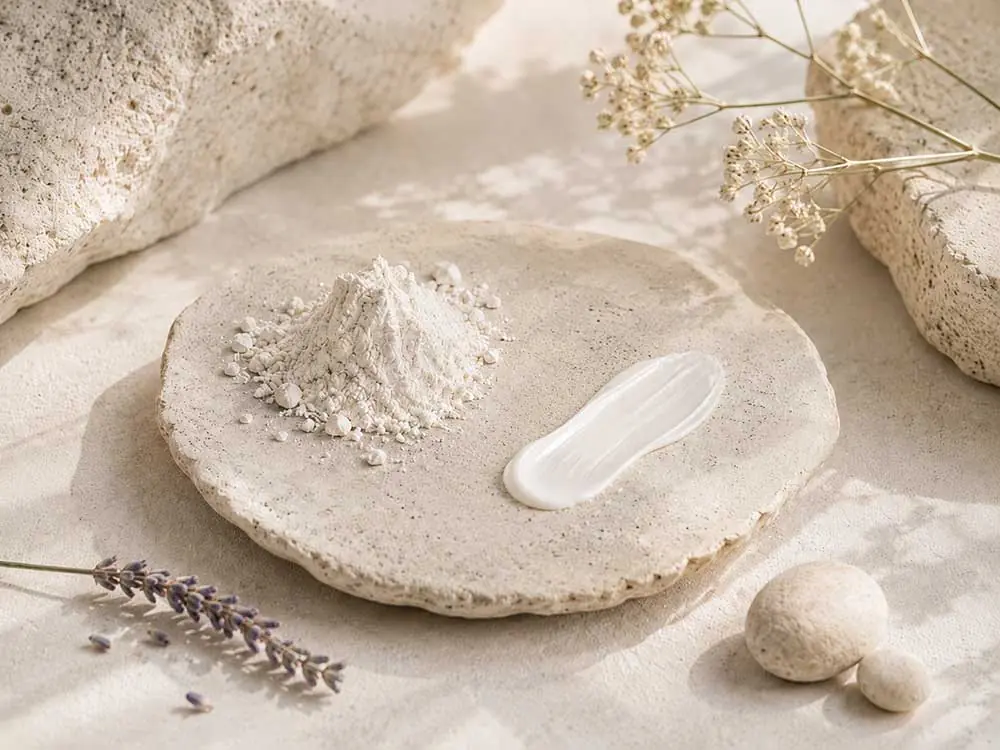 Çinko oksit içeren doğal mineral güneş kremi