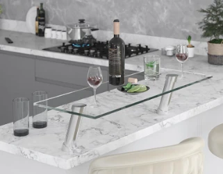 STARAX.7261 AÇILI BAR KONSOLU TAKIM ( AHŞAP-CAM)