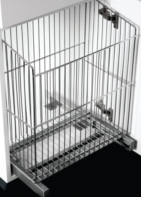 HUZ.9555 430*300*550 ALTTAN RAYLI UZUN ÇAMAŞIR SEPETİ