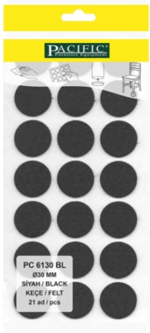 DİM.SİYAH PACIFIC YAPIŞKANLI KEÇE 30 MM