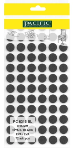 DİM.SİYAH PACIFIC YAPIŞKANLI EVA- 15MM
