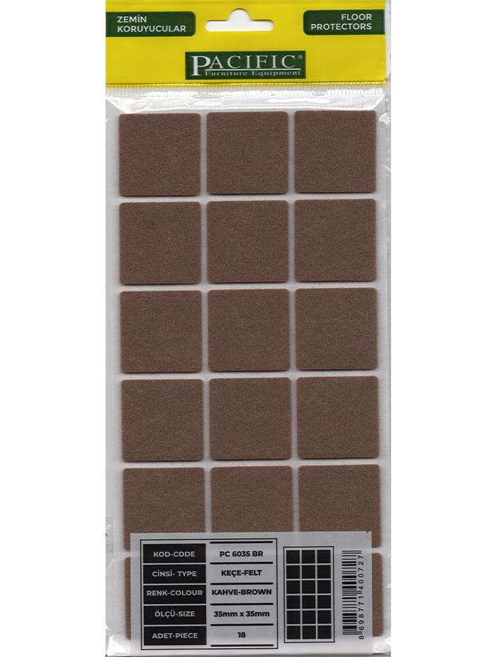DİM.KAHVE PACIFIC YAPIŞKANLI KEÇE 35 MM * 35 MM