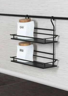 STARAX.4108 AHŞAP KÜÇÜK-BÜYÜK İKİ RAFLI BAHARATLIK