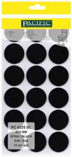 DİM.PACİFİC SİYAH YAPIŞKANLI EVA 35MM