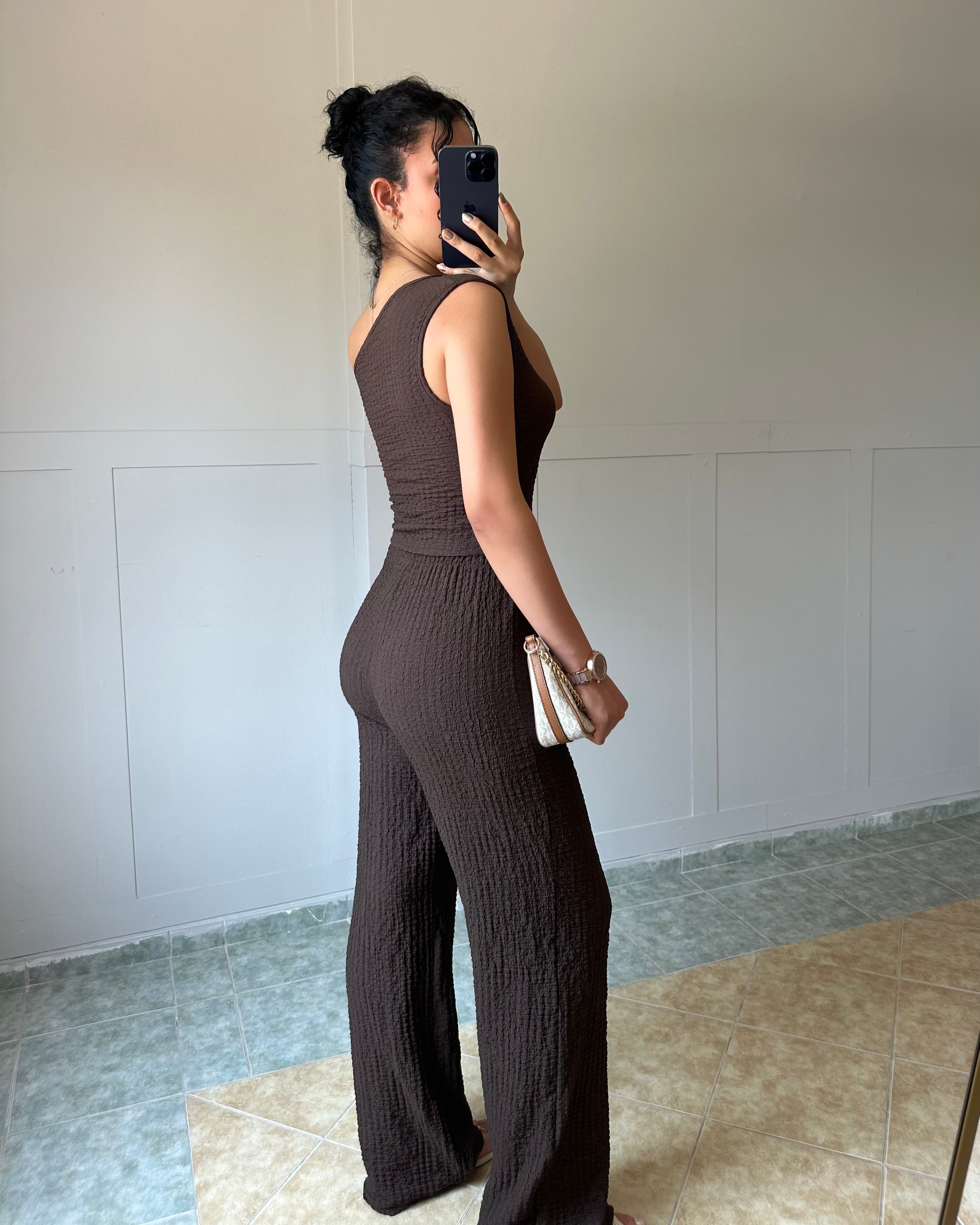 Tek Omuz Acı Kahve Bürümcük Takım KT0043