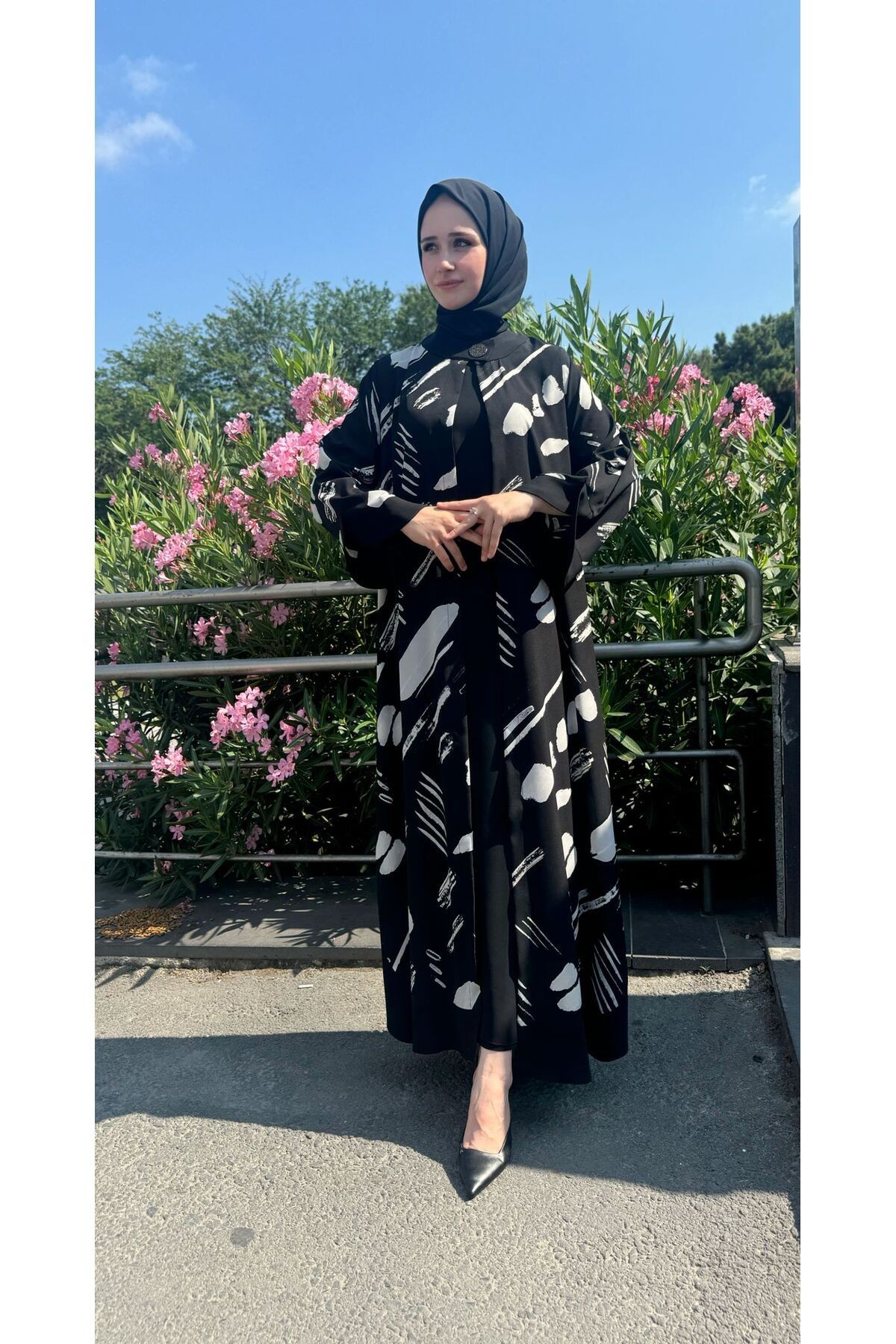 Fırça Desen Abaya