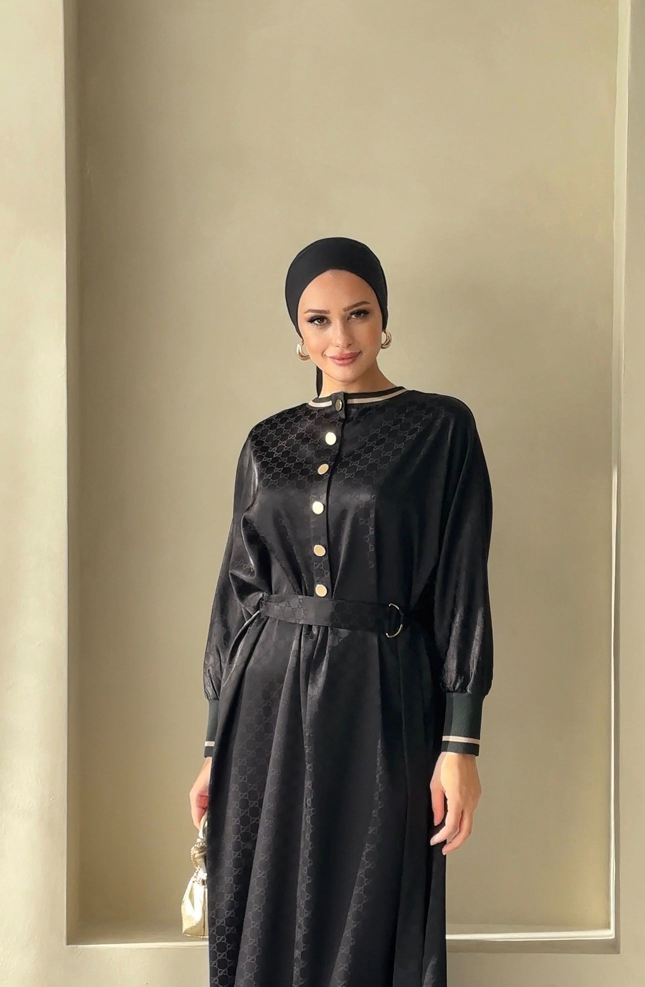 Myred Yarasakol G Desen Elbise - siyah