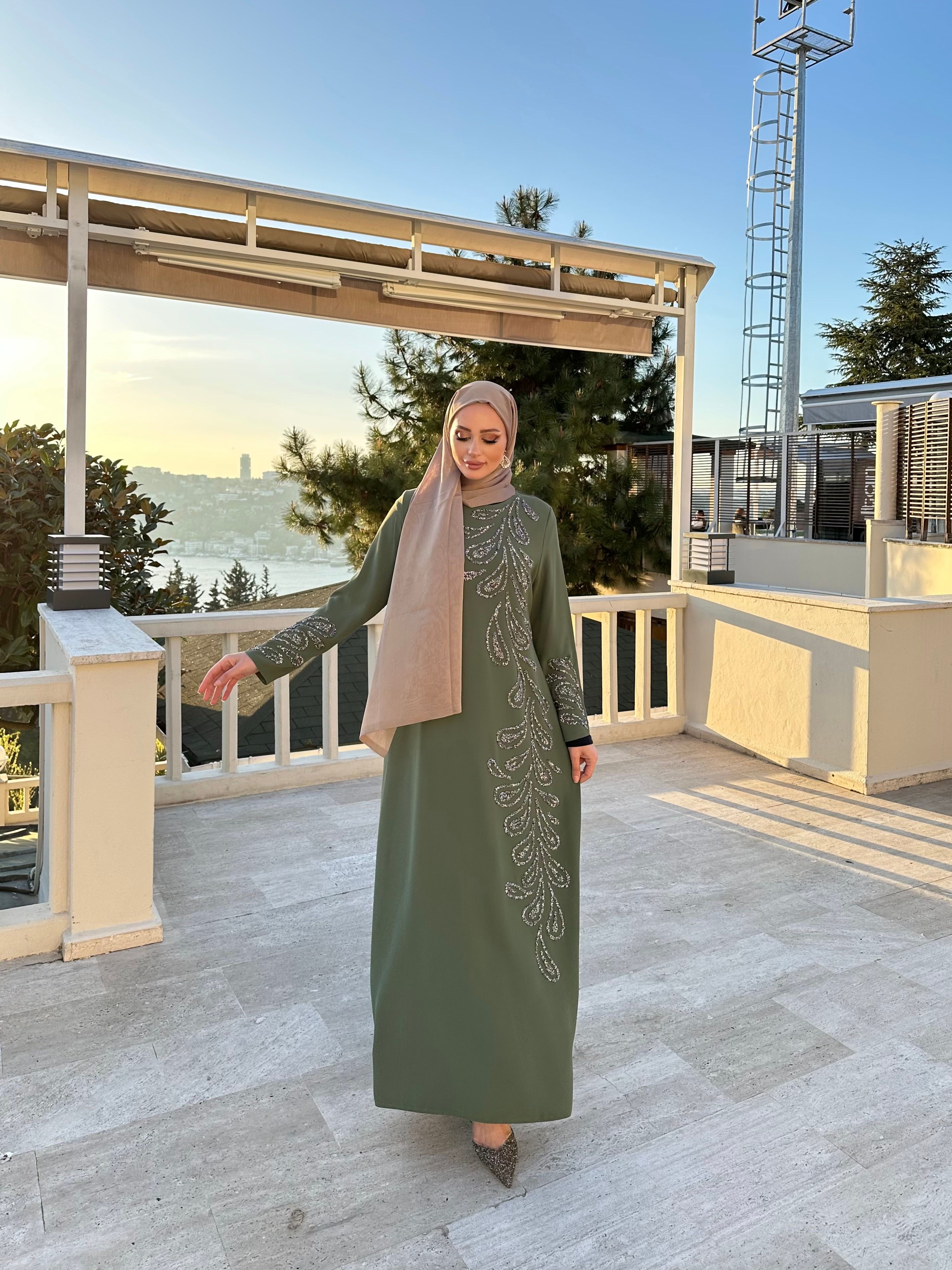 Selma Özkan Özel Tasarım 1049 - yeşil