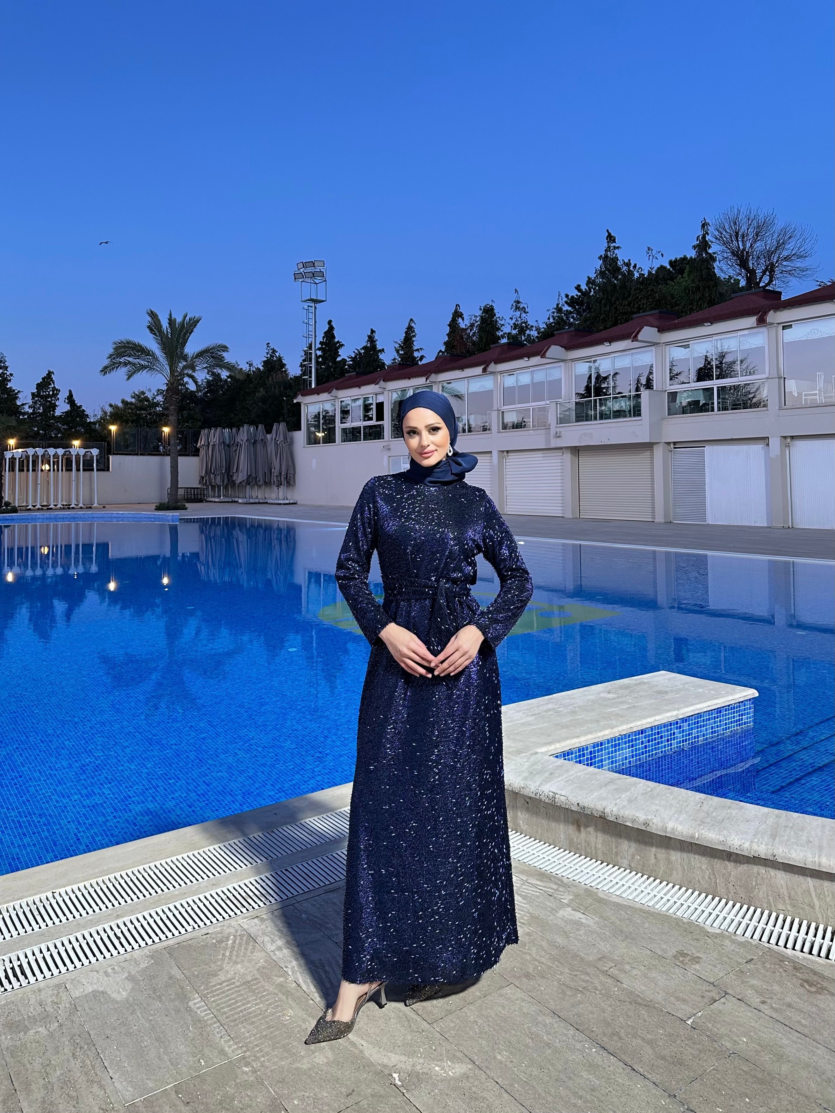 Selma Özkan Özel Tasarım 7671 - Navy Blue