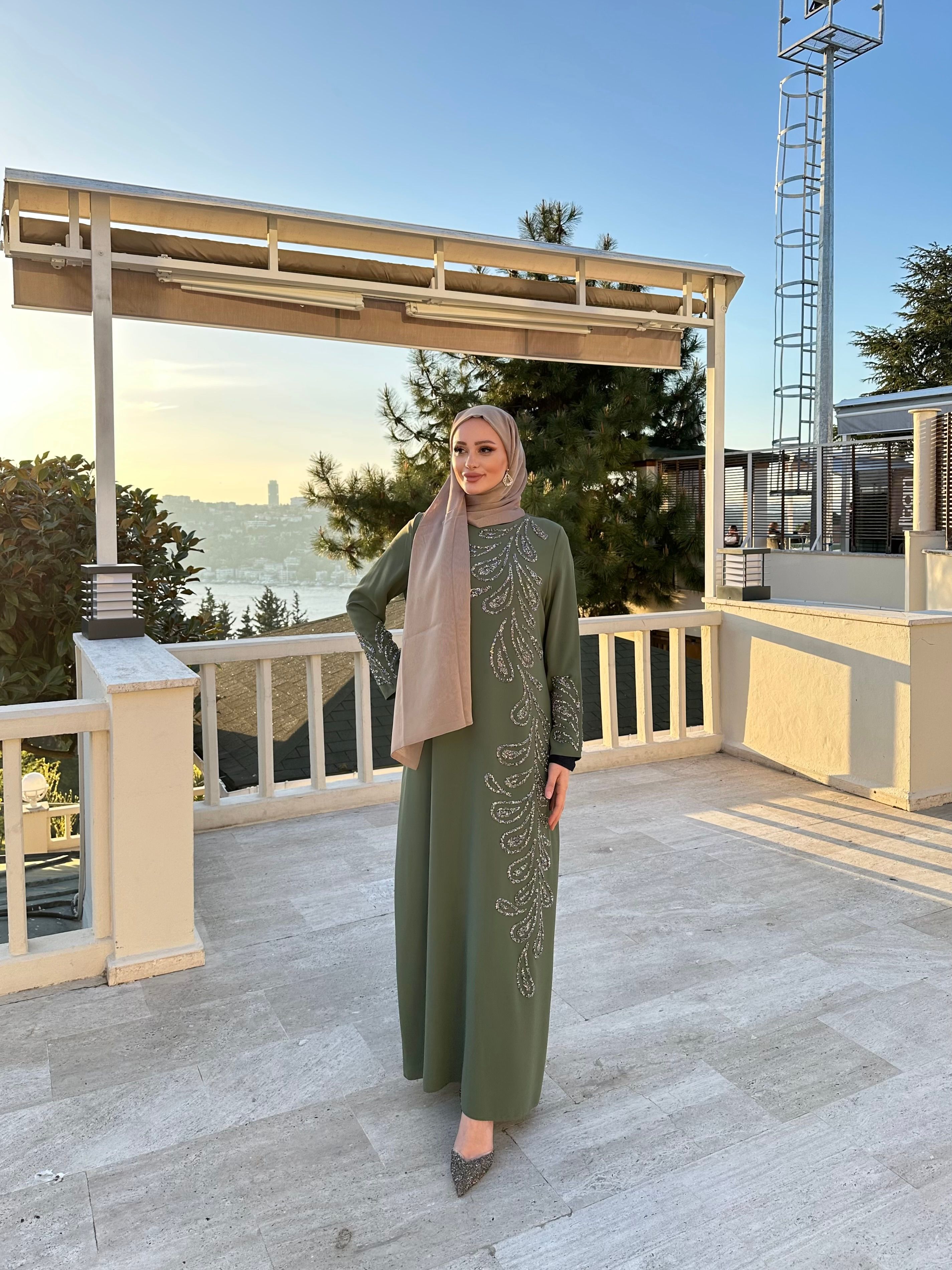 Selma Özkan Özel Tasarım 1049 - yeşil