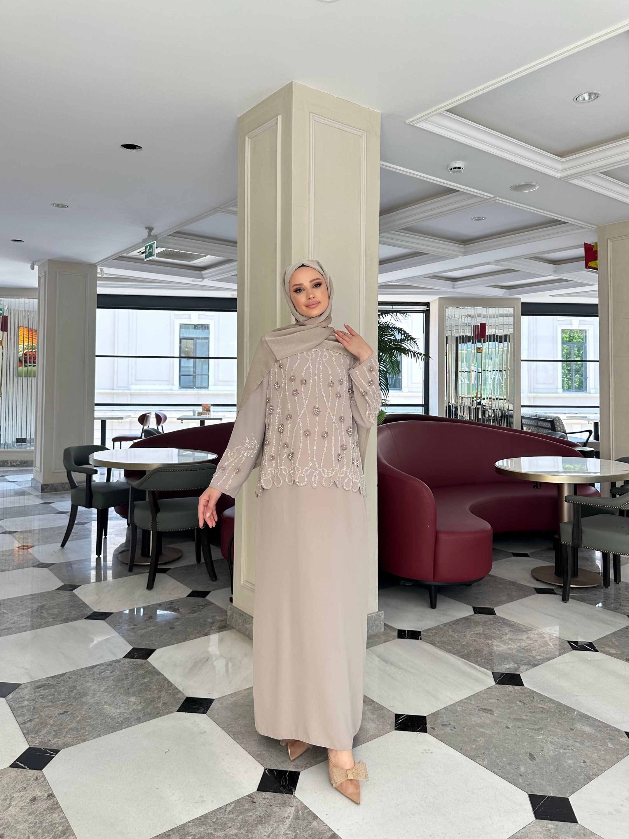 Selma Özkan Özel Tasarım 7668 - bej