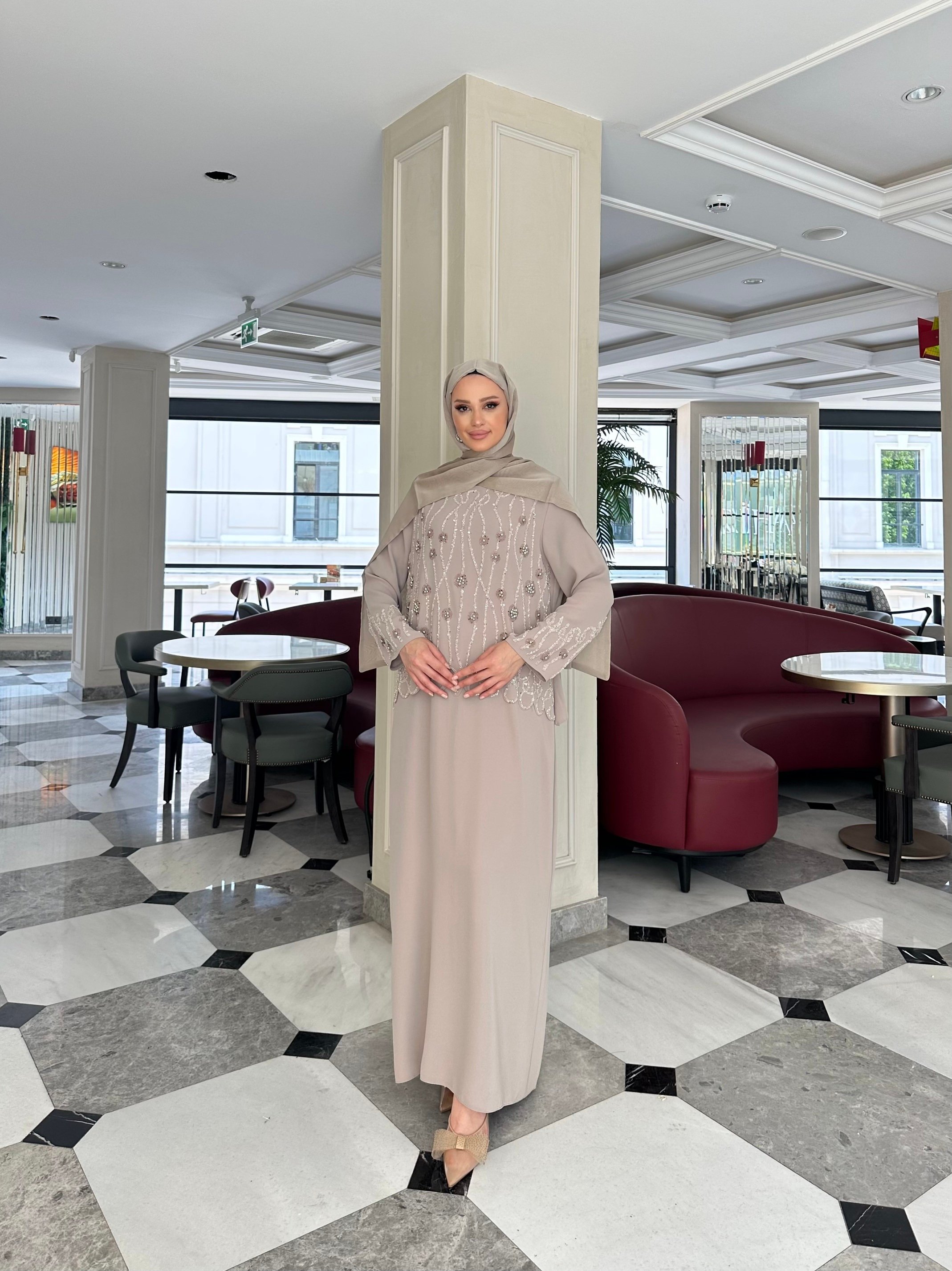 Selma Özkan Özel Tasarım 7668 - bej